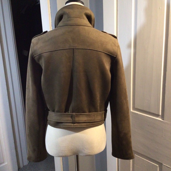 Dex Microsuede Bomber Jacket NWOT - Picture 4 of 6